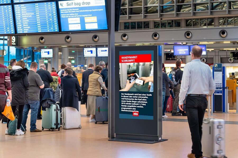 Digitale Screens und Videowalls